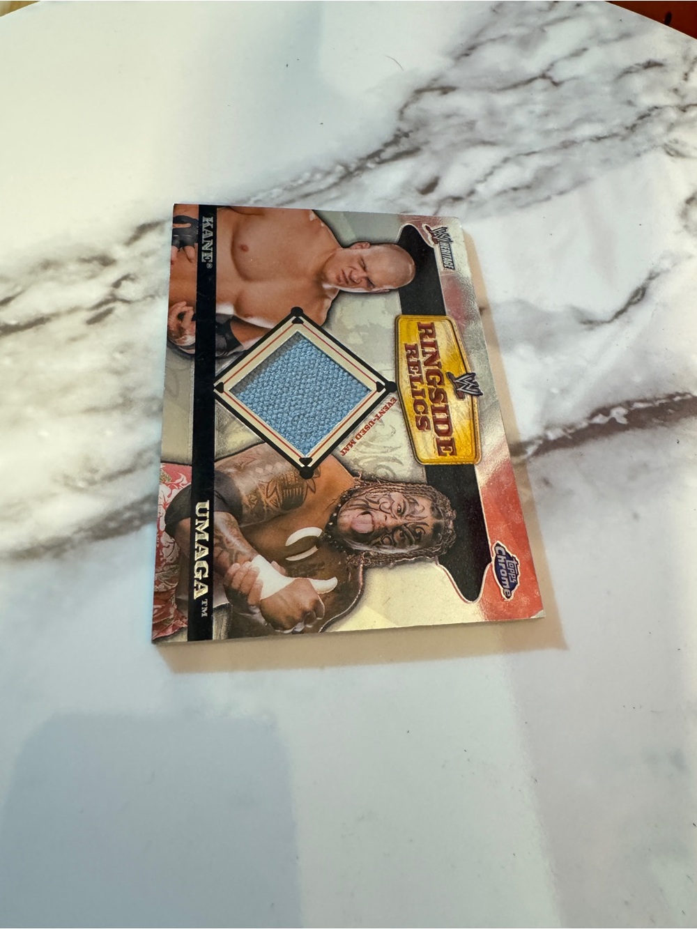 WWE Ringside Relics Card Kane vs. Umaga